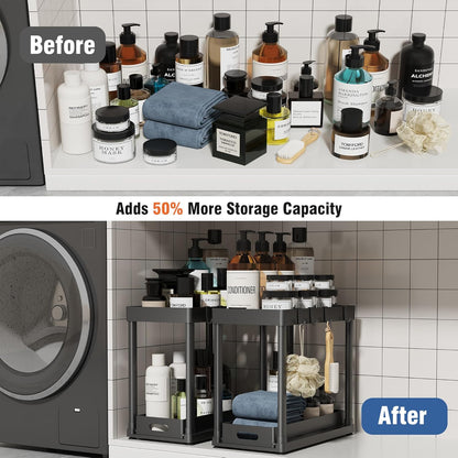 🗄️ Pull-Out Storage Organizer 🌿 | Tidy & Stylish Home ✨🏡