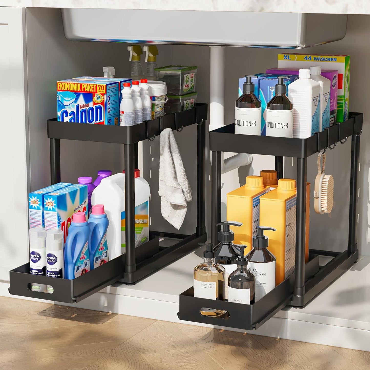 🗄️ Pull-Out Storage Organizer 🌿 | Tidy & Stylish Home ✨🏡