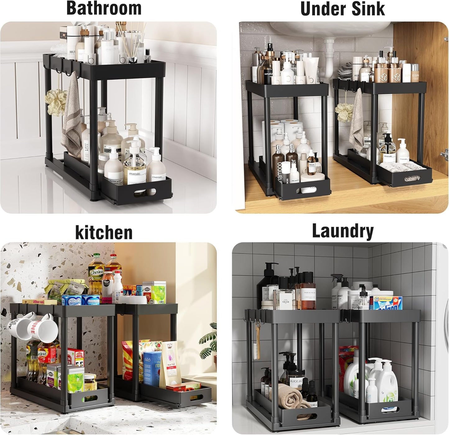 🗄️ Pull-Out Storage Organizer 🌿 | Tidy & Stylish Home ✨🏡